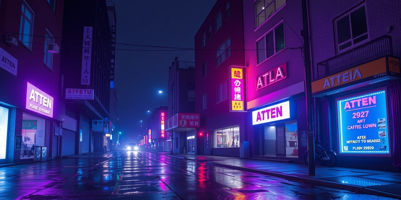 Cyberpunk environment concept